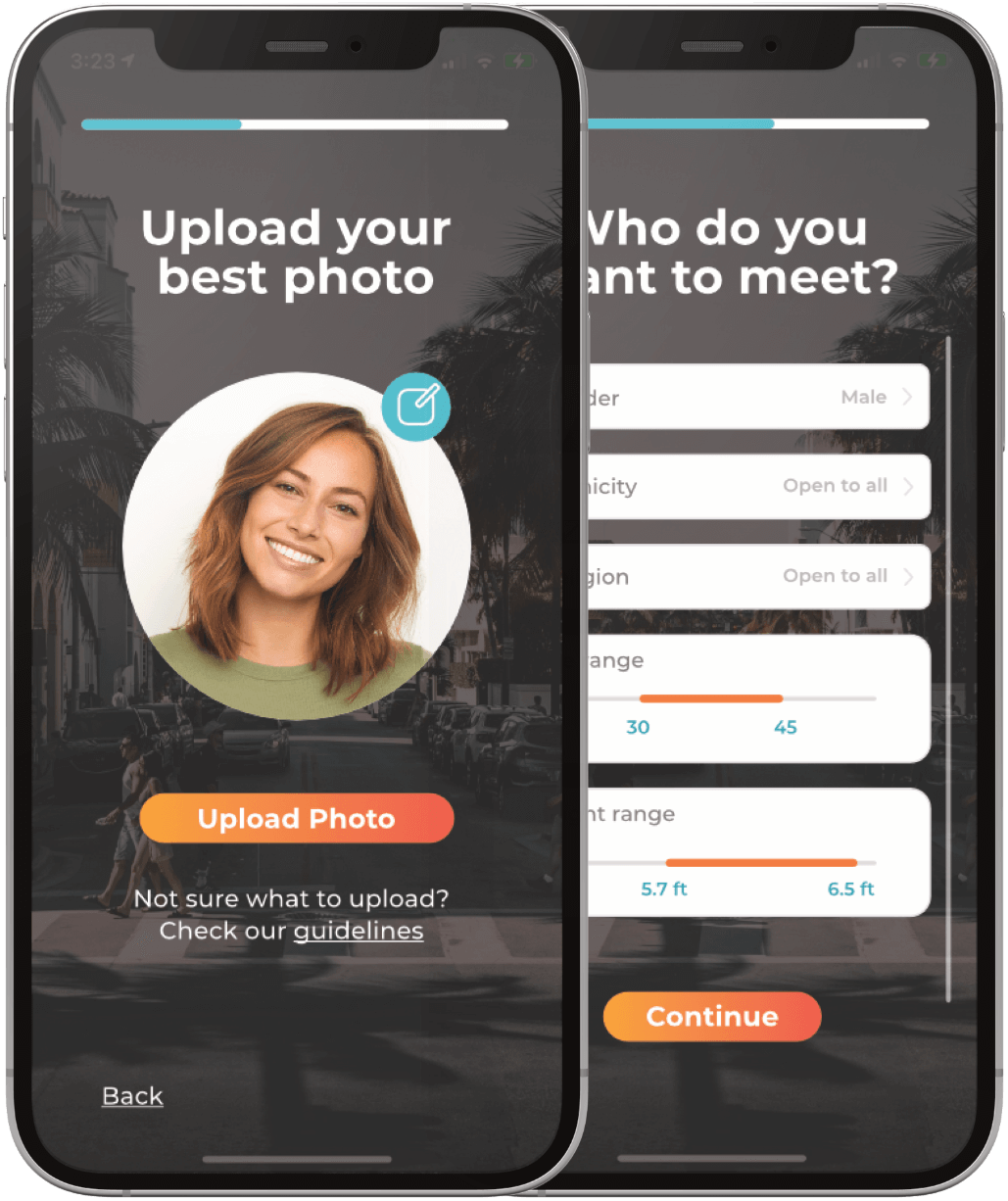 Strike Dating App - Set up your profile